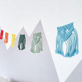 Guirlande fanion macramé