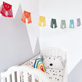 Guirlande fanion macramé