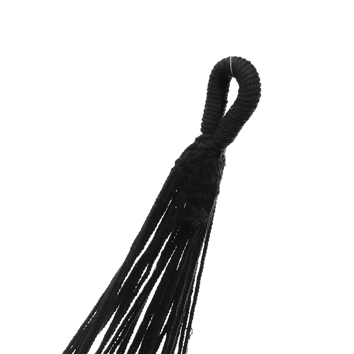 Hamac macramé noir