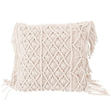 Coussin bohème ethnique en macramé