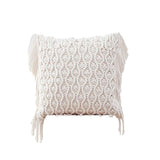 Housse de coussin bohème en macramé