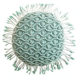 Coussin macramé rond