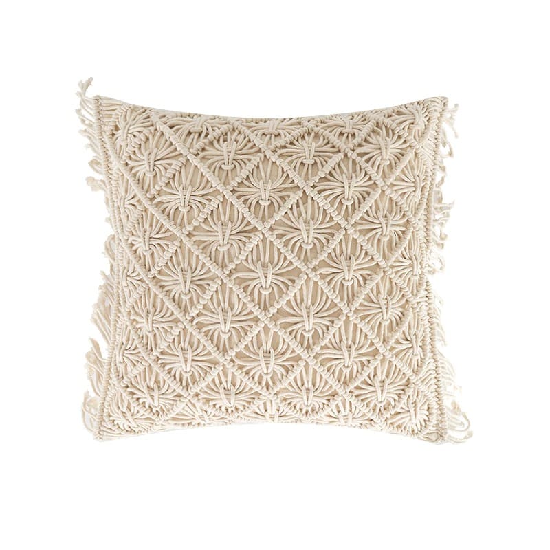 Coussin style macramé