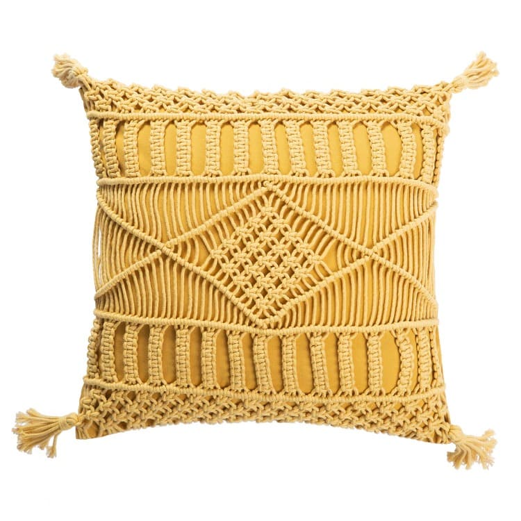 Coussin style macramé