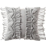 Coussin bohème chic en macramé