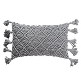 Coussin rectangulaire en macramé
