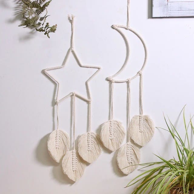 Lot de 2 attrapes rêves macramé