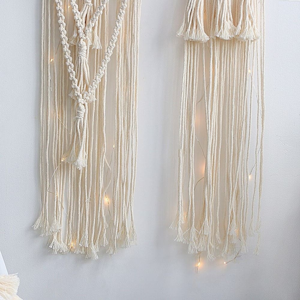 Lot de 2 attrapes rêves macramé