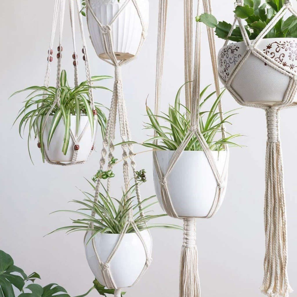 Lot de 4 suspensions macramé