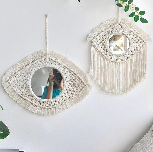Lot miroir macramé