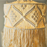 Lustre bohème en macramé
