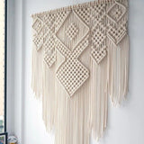 Macramé géant mural