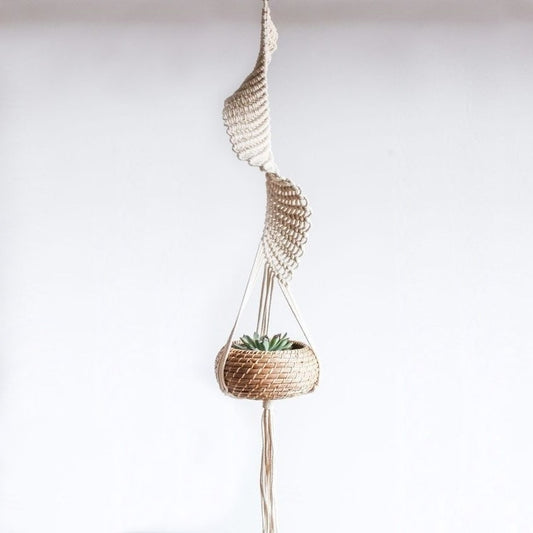 Macramé moderne plante