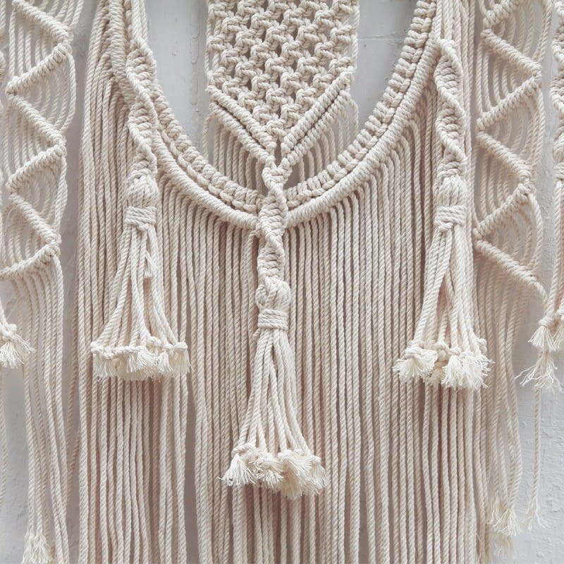 Macramé mural bohème
