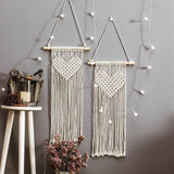 Macramé mural cœur