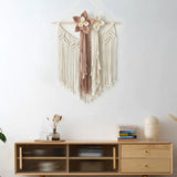 Macramé mural fleur
