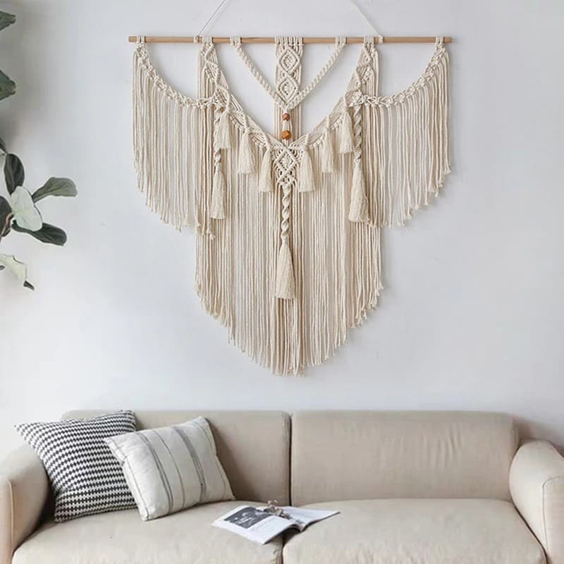 Macramé mural grande taille