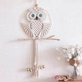 Attrape rêve hibou macramé