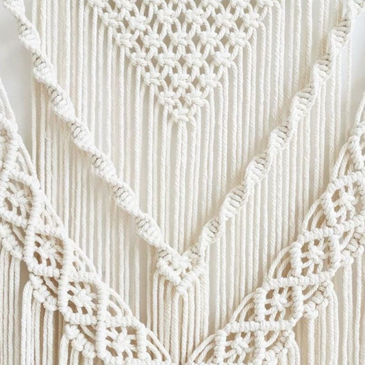Macramé mural large