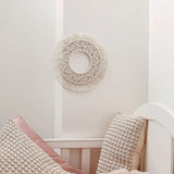 Macramé rond mural