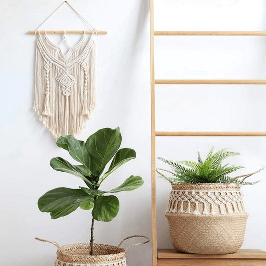 Macramé tissage mural