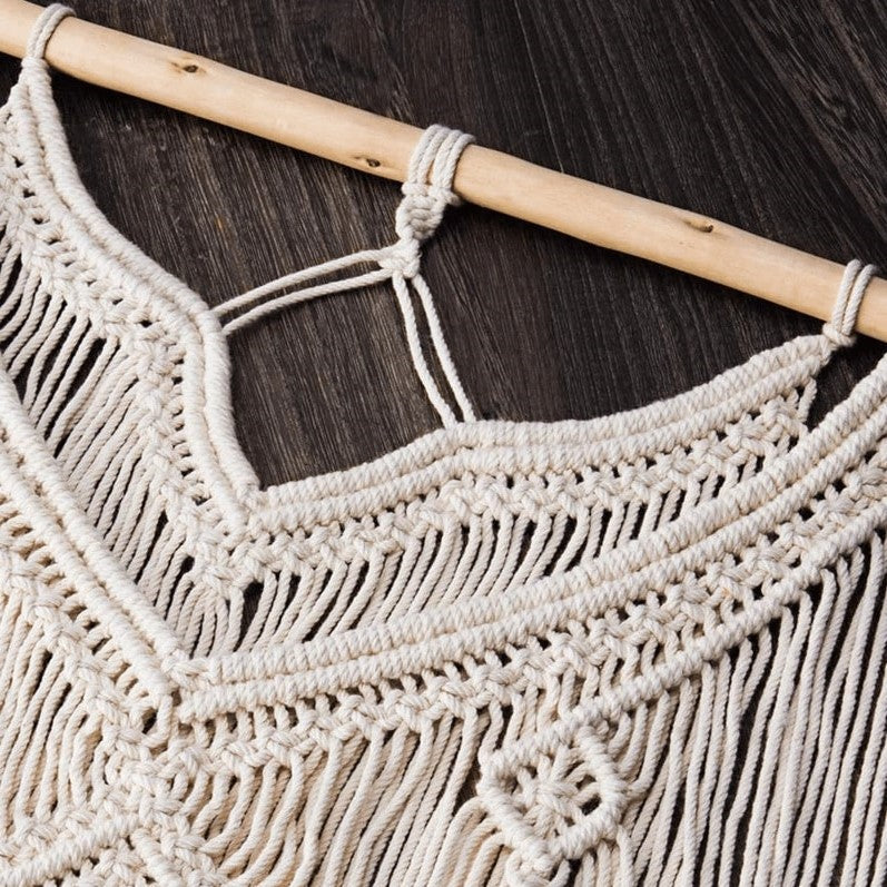 Macramé tissage mural