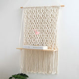 Macramé pour étagère