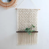 Macramé pour étagère