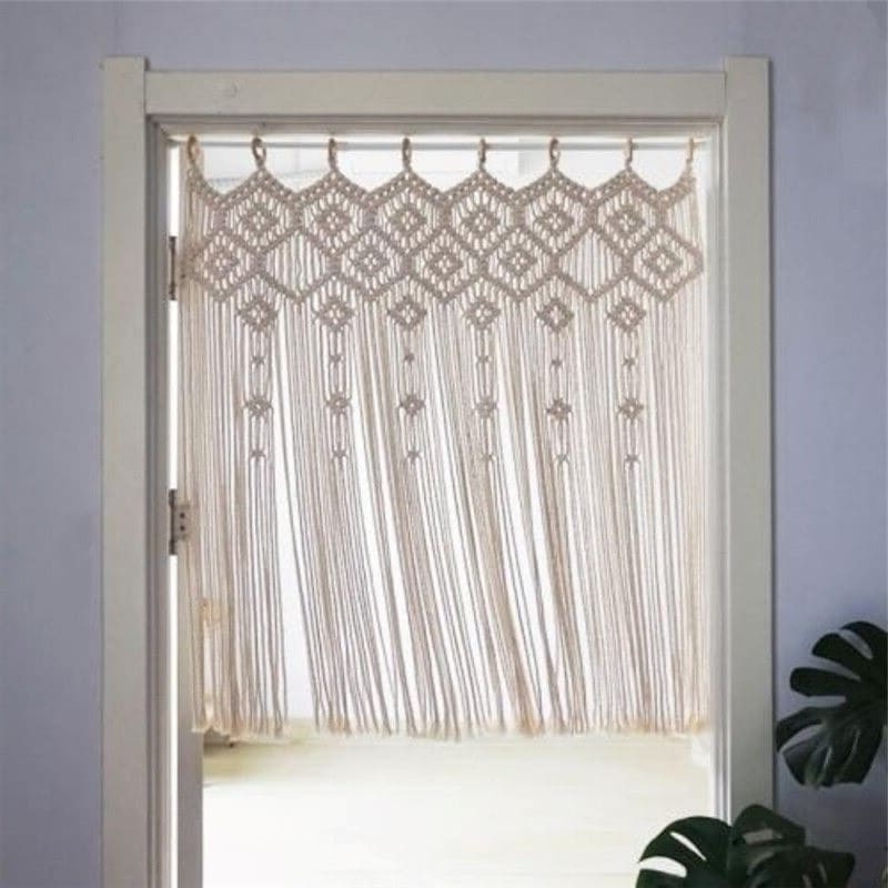 Macramé rideau séparation