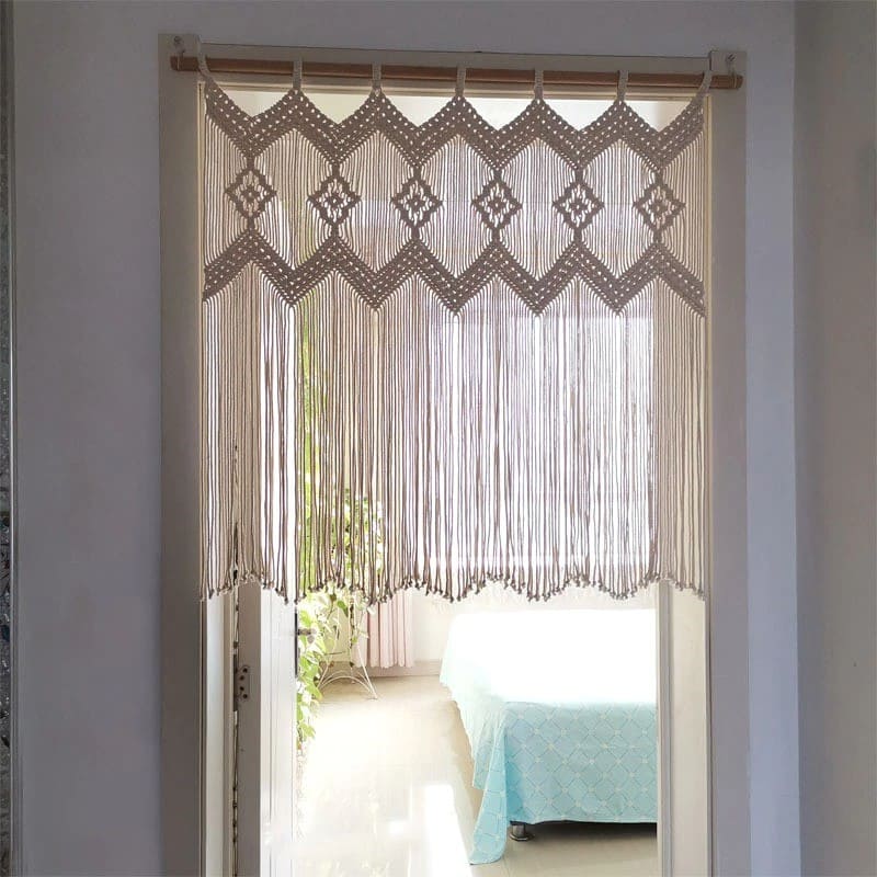 Macramé rideau séparation