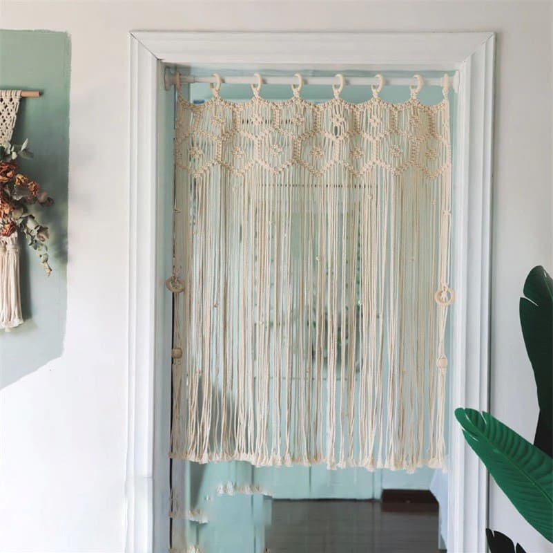 Macramé rideau séparation