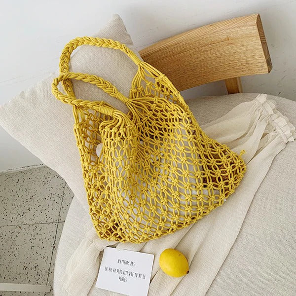 Macramé sac couleur