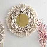Miroir 35 cm macramé