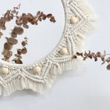 Miroir soleil macramé