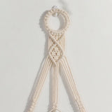 Miroir suspendu en macramé