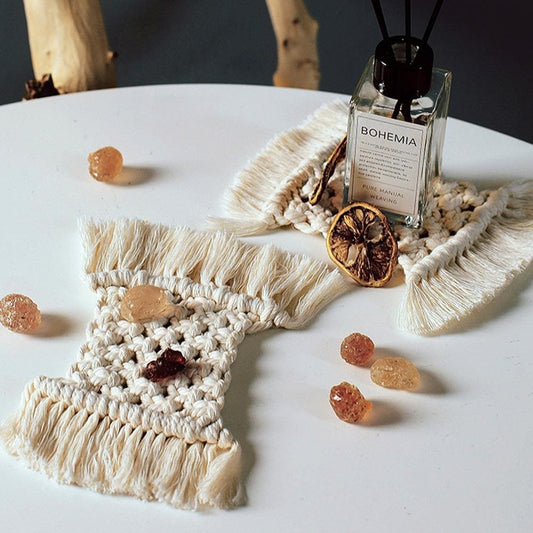 Napperon macramé rectangulaire