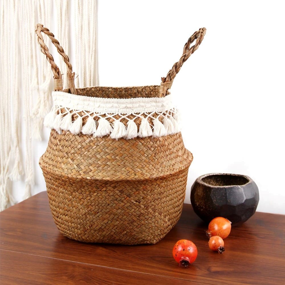 Panier thaïlandais macramé