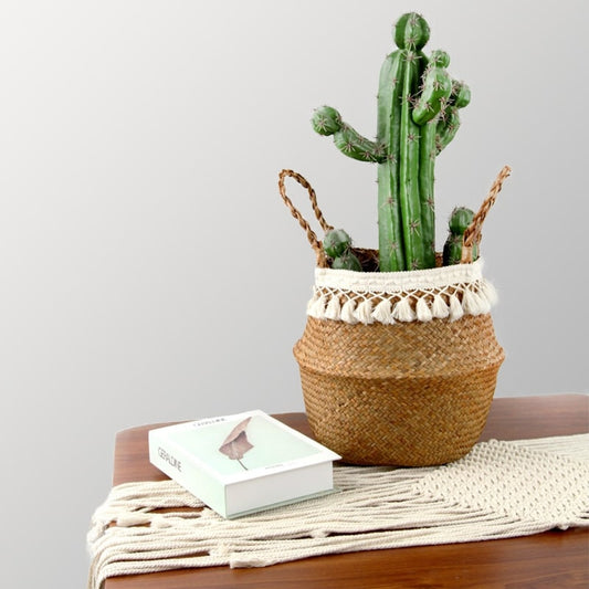 Panier thaïlandais macramé