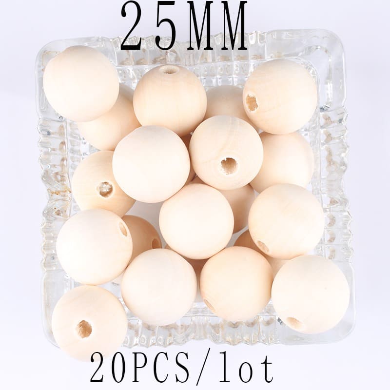 Perle en bois pour macramé