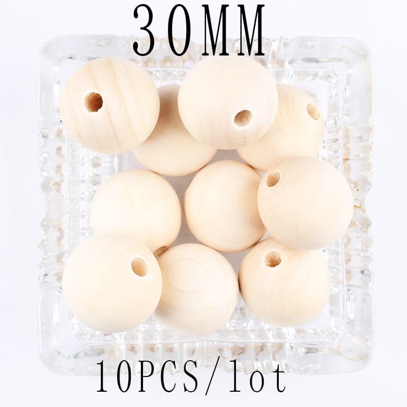 Perle en bois pour macramé