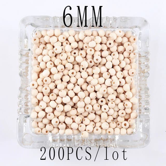 Perle en bois pour macramé