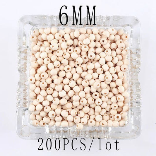 Perle en bois pour macramé