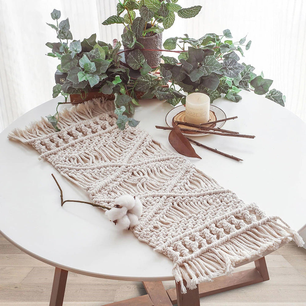 Petit chemin de table macramé
