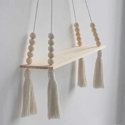 Petite étagère murale macramé