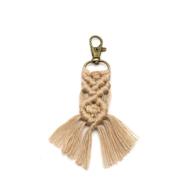 Petit porte-clé macramé