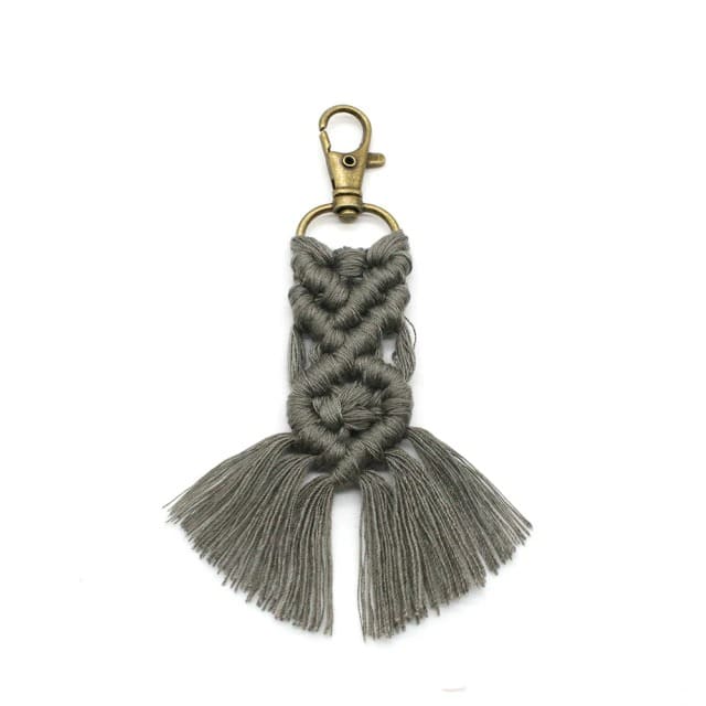 Petit porte-clé macramé
