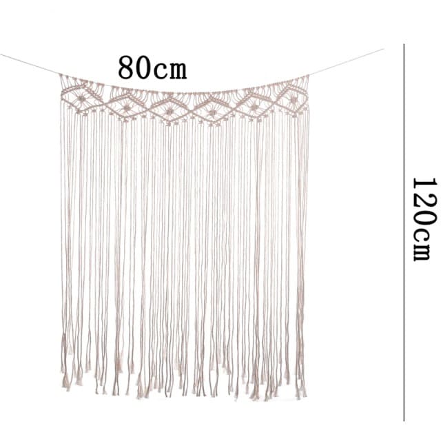 Petit rideau macramé