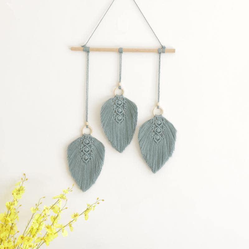 Déco plume macramé
