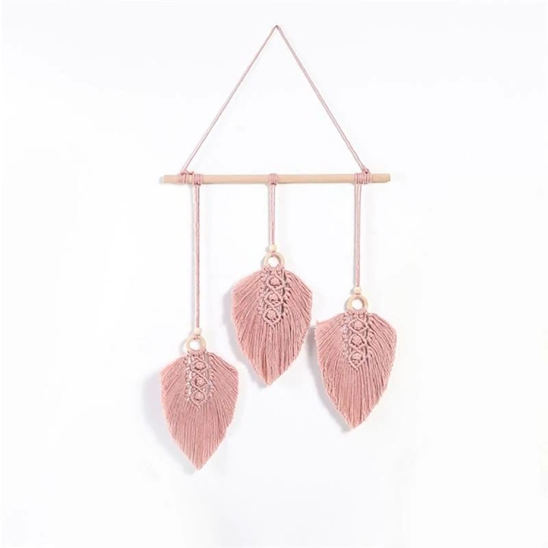 Déco plume macramé