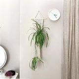 Porte-plante mural en macramé